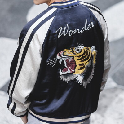 FUCT TIGER SOUVENIR JACKET スカジャン FUCT TIGER SOUVENIR JACKET スカジャン FUCT TIGER SOUVENIR