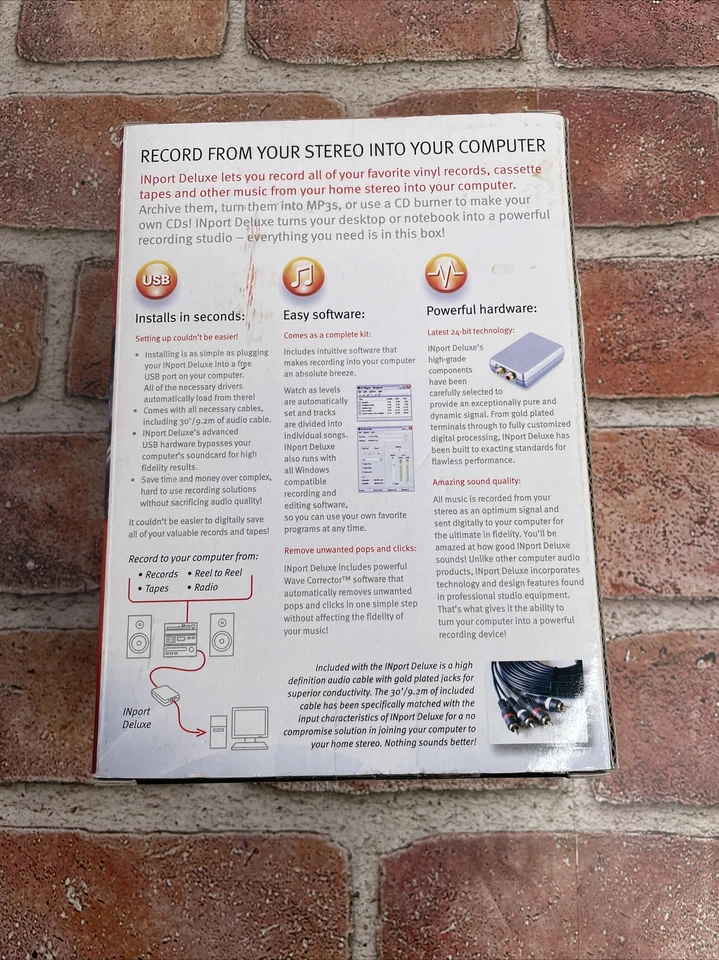 New Import Deluxe Audio Recording Kit Record From Your Stereo To Your   Computer - Image 2 of 4