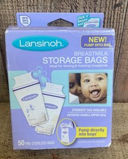 Lansinoh Pre-Sterilized Breastmilk Freezer Storage Bags - 50 Bags