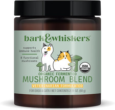 Bark  Whiskers Organic Fermented Mushroom Blend for Cats and Dogs, 2.11 Oz. ...
