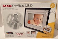 Kodak Easy Share M820 Holds 1000 Photos Videos Music 8" Screen NEW-Open Box Pics