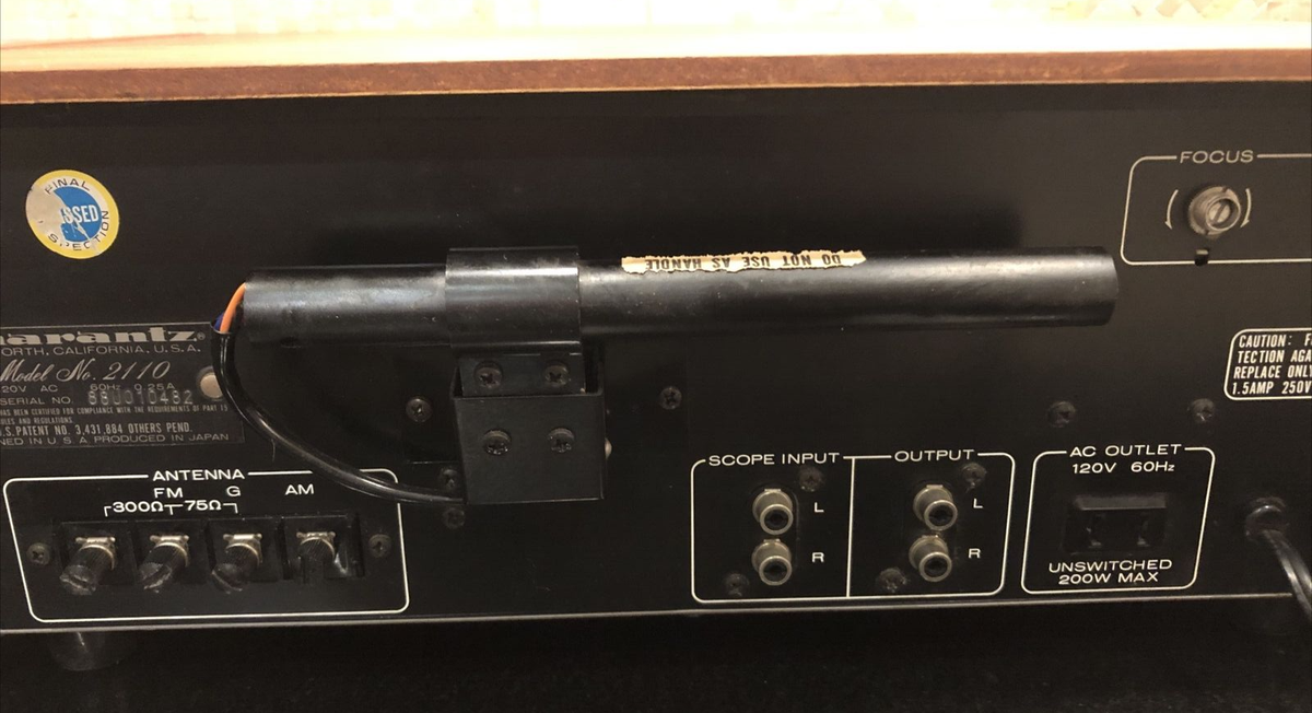 Marantz Model 2110 Stereophonic Tuner Oscilloscope Perfect Working