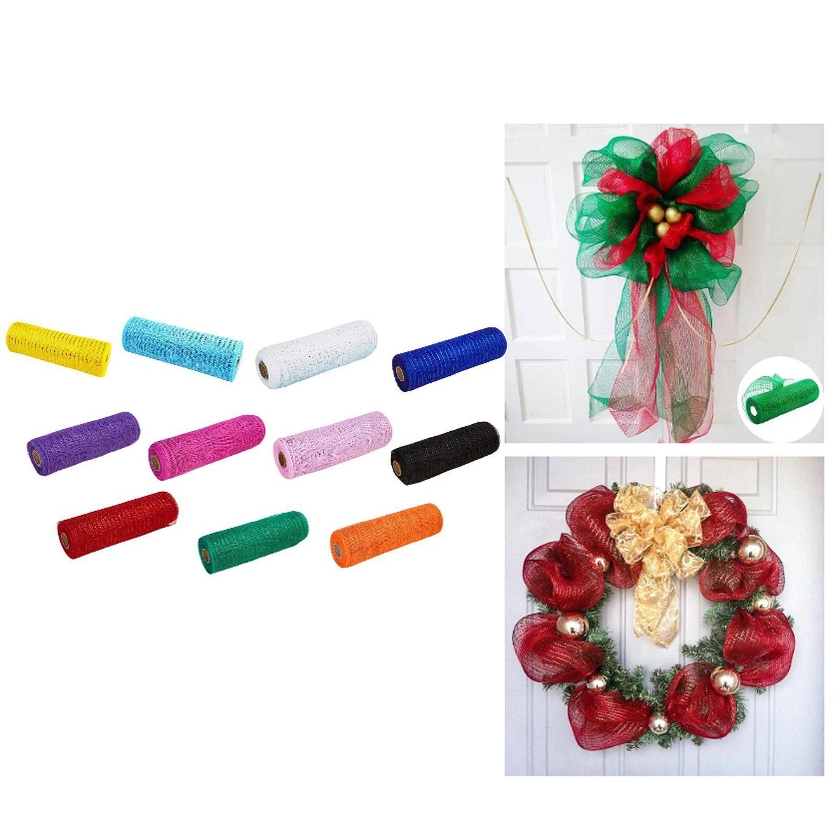 Mesh Ribbon Garland Tutorial How To Make A Mesh Ribbon Wreath | Chica