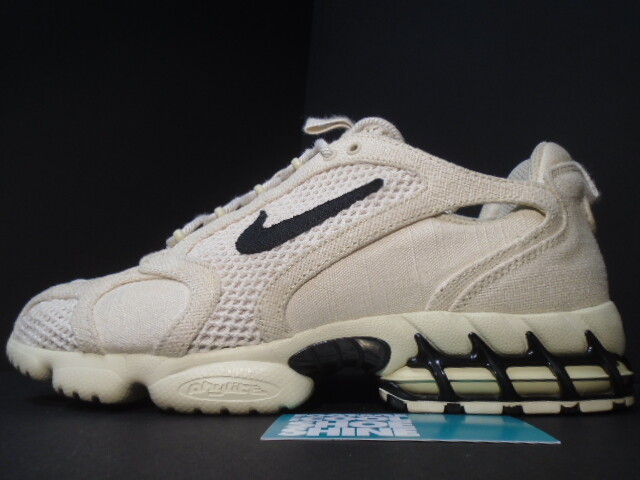 NIKE AIR ZOOM SPIRIDON CAGE CG 2 / STUSSY FOSSIL OFF WHITE BLACK