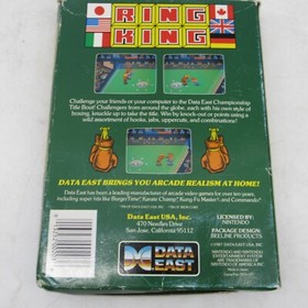 Ring King (Nintendo NES, 1987) CIB Complete in Box 5 Screw Manual RARE EARLY VER