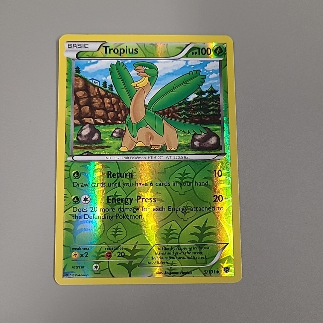 Pokemon TCG Tropius Reverse Holo 5/101 B&W Plasma Blast LP