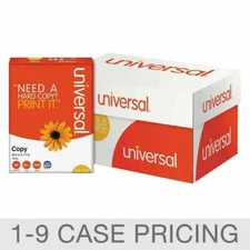 Universal Copy Paper, 8.5"x11" Letter, White, 20lb, 92 Bright 