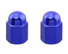 ALTALINE Easy Grip Bike Bicycle Done Valve Stem Valve Caps Cover Blue.