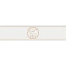 935223 - Versace griechisches Medusa Motiv weiß AS Creation Tapeten Bordüre