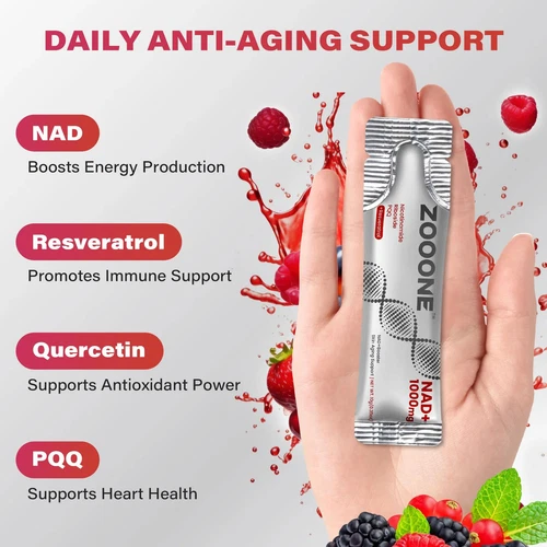 ZOOONE NR1000 - NAD+ Berry Flavor Drink Mix For- Skin Aging Support Energy - Picture 7 of 12