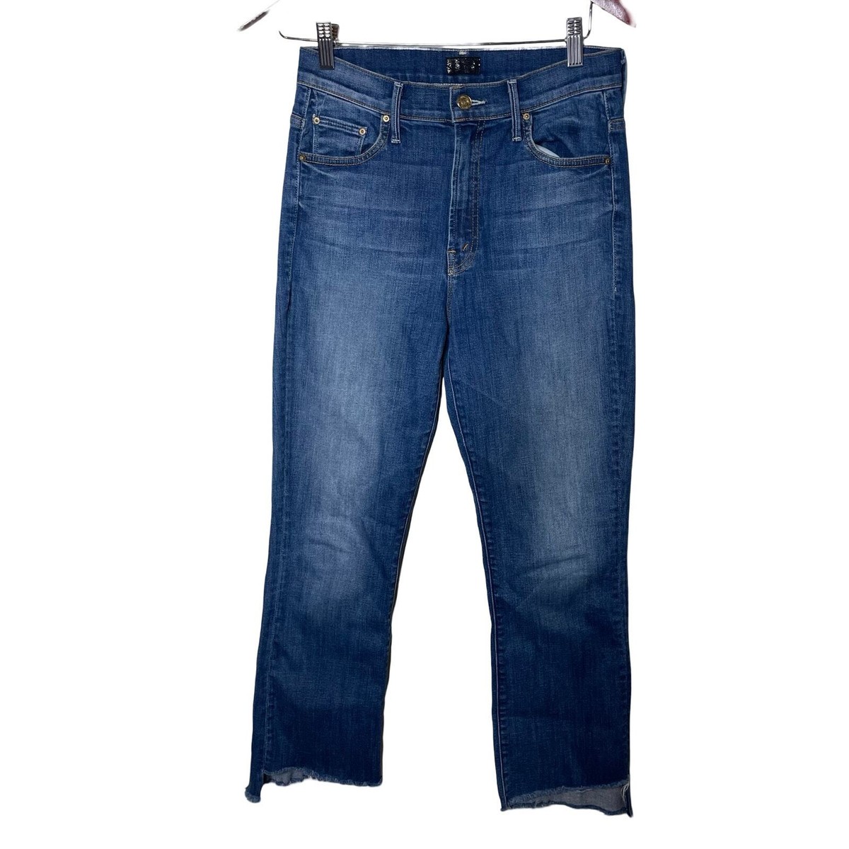 MOTHER The Insider Crop Step Fray not rough enough Jeans sz 28 | eBay