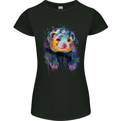 A Frettchen Aquarell Damen Petite Cut T-Shirt