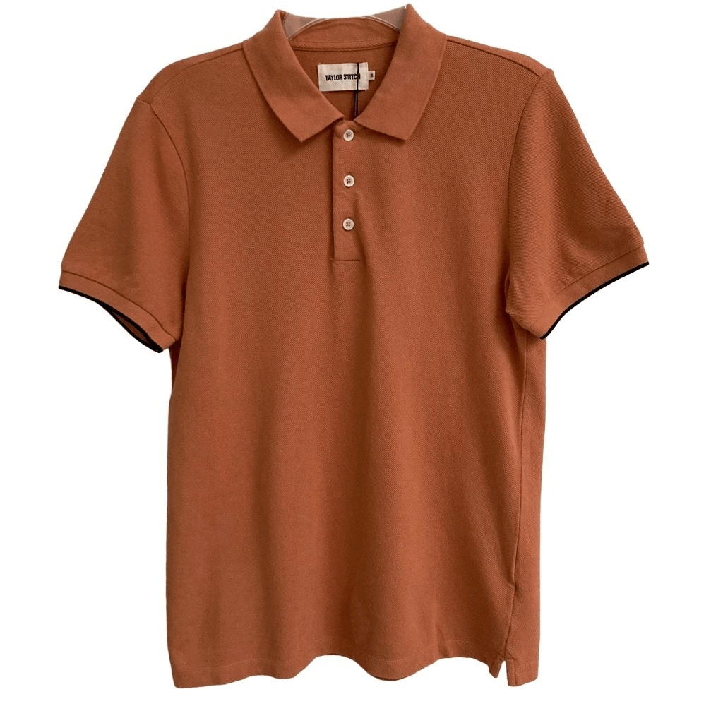 Taylor Stitch Short Sleeve Polo Shirt Mens XS The Pique Polo In