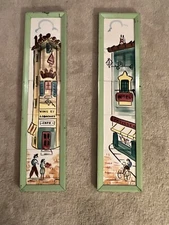 2 Vintage 1960s Mid Century Jaru Tiles - Different Scenes