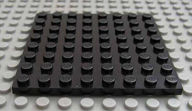 black lego baseplate