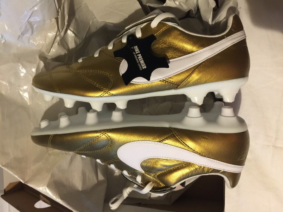 🔥RARE🔥 Nike Premier II FG Soccer Kangaroo Leather Gold 917803