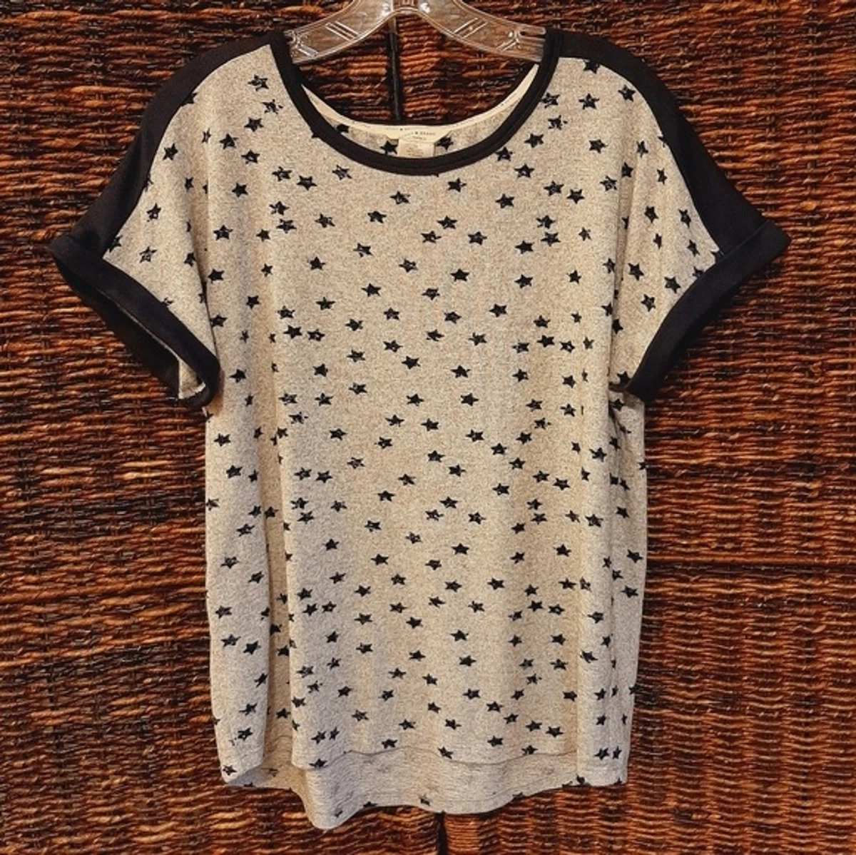 Lucky Brand Women's X-Large Shirt Top Sleeveless Star Print Scoop