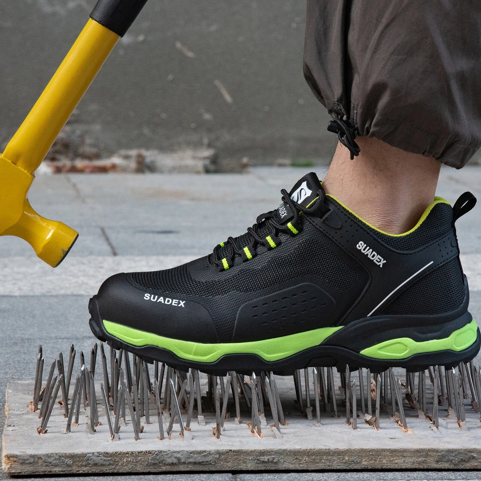 SUADEX Arbeitsschuhe Leicht Stahlkappe Sicherheitsschuhe Sport Bauschuhe Sneaker - Bild 4 von 4