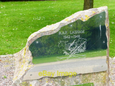 Photo 6x4 Memorial at Lasham Airfield (detail) The text below the picture c2014