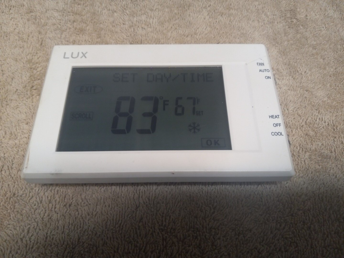 Lux Touchscreen TX9600TSA Programmable Thermostat 7 Day eBay