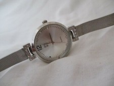 NYC Watch Silver Toned Band Round Face Minimalist
