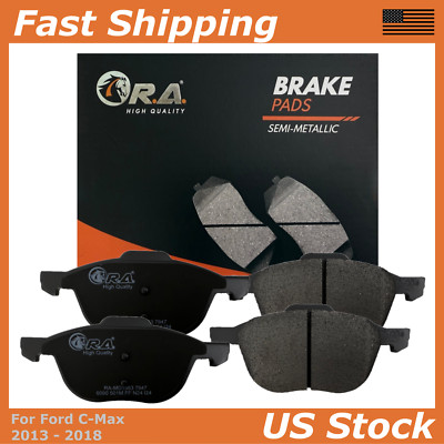 Front Disc Brake Pads for 2013 2014 2015 2016 2017 2018 Ford C-MAX 2.0L