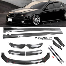 169.99carbon Fiber Front Bumper Lip Spoiler Side Skirt For Acura Tl Bod Kit