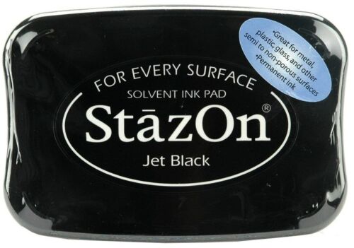 StazOn Solvent Ink Pad JET BLACK SZ-31 Tsukineko Brand New! - Picture 1 of 1