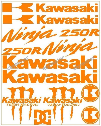 Motorcycle Emblem Decals for Kawasaki 250R Bike Racing Reflective Badge Stickers - Bild 7 von 8