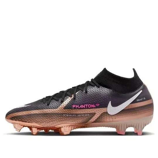Preços baixos em Nike Phantom GT2 DF Elite FG Black Metallic Gold