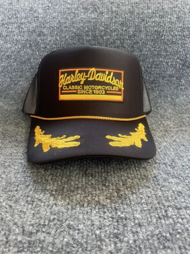Otto Snapback Harley Davidson Vintage Iron On Patch - Picture 1 of 2