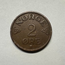 1953 Noway 2 Ore- Beautiful Coin - #A-005-B