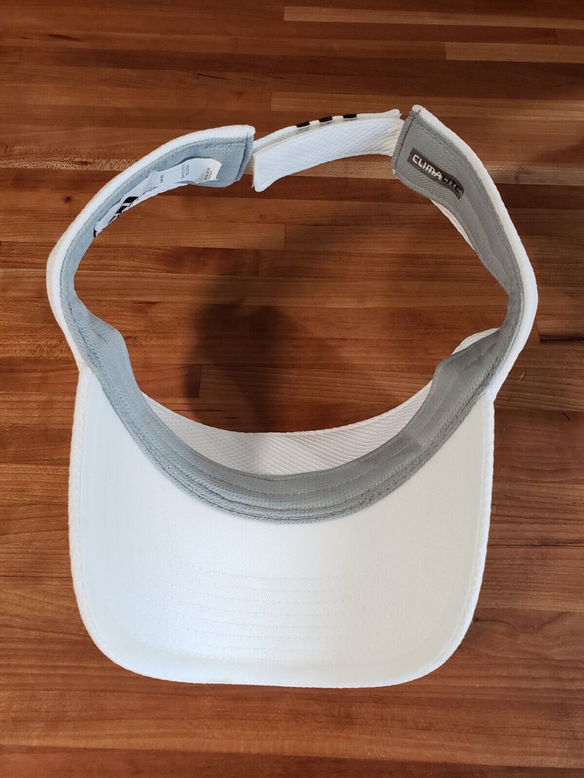 Adidas  Strapback Climalite Sun Visor Hat Cap Whi… - image 5
