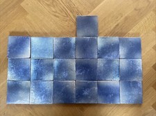 fired earth wall 19 blue handmade tiles - best price for all tiles