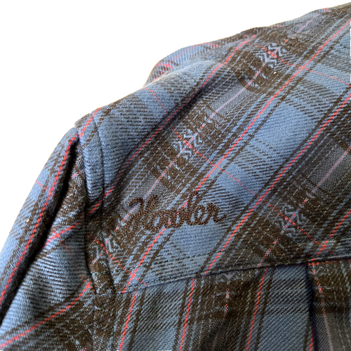 Howler Brothers Harkers Flannel Shirt Mens L Plaid Aztec LS Button Up Cowboy NEW - Picture 11 of 14