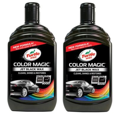 Turtle Wax 2 x Color Magic schwarz Autowachs Auto Politur Farbpolitur 2x500ml