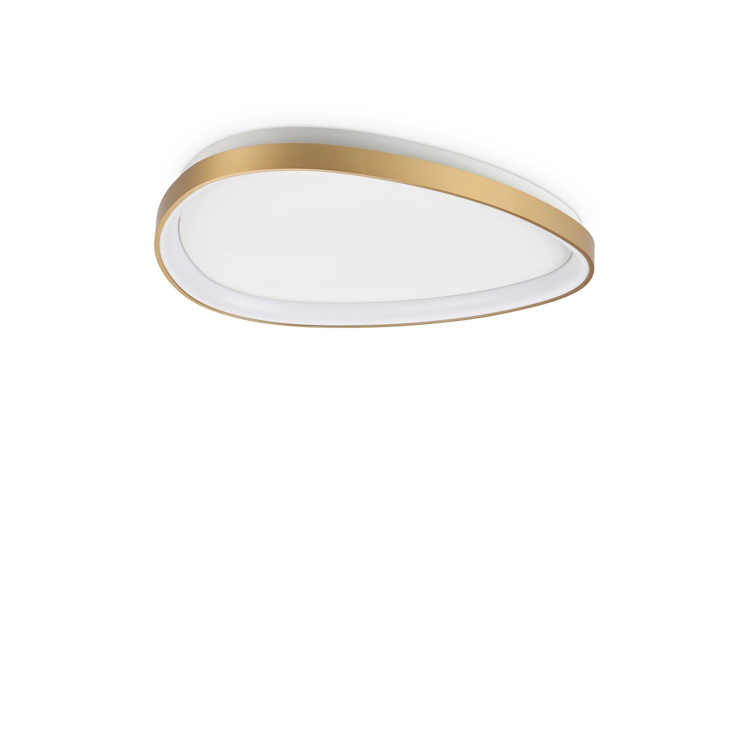Plafoniera Contemporanea Gemini Metallo Ottone Led Integrato 27W 3000K Ip20