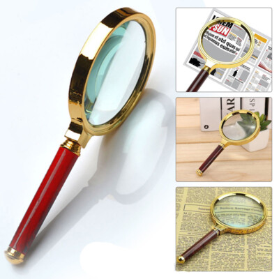 10 Fach 90mm Handlupe Lese Lupe Leselupe Magnifier Lesehilfe Vergrößerungsglas R