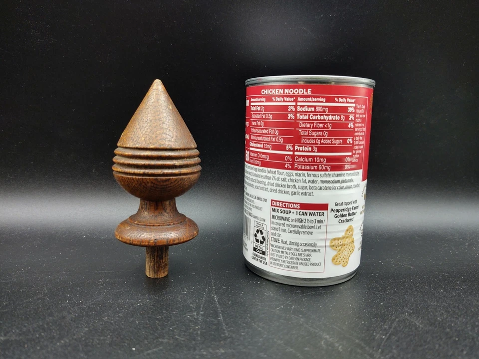 ¿Roble vintage? Reloj Acabado Madera Salvamento Muebles Secretaria Hutch 3 1/8" Alto Foto 3 de 4