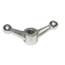 Wing Nut, 3/4"-10, Malleable Iron, Zinc Plated, 1.875 In Ht, 4-1/2 In Max Wing