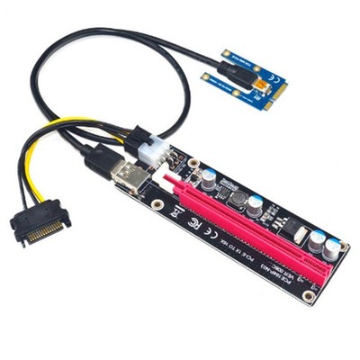 3X(PCIe zu PCI Express 16x Riser PCI-E Bis 16x Adapterkarte Externe Grafikk4043