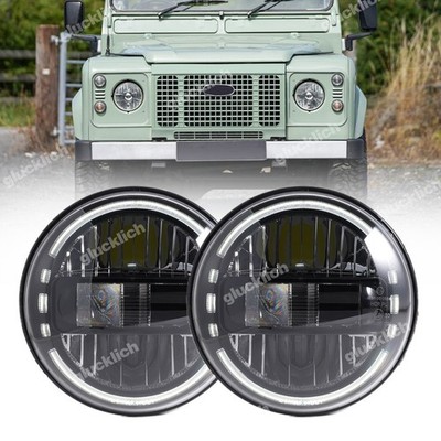 7'' LED Scheinwerfer Für Land Rover 90/110 Defender Mercedes-Benz G-Klasse Wolf