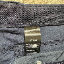 GREG NORMAN Men's Sz 36X30 Blue Stretch Flex Waist Performance Golf Pants