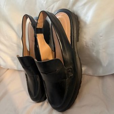 Cole Haan Women's Geneva Lug Sole Slingback Penny Loafer Flats