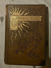 1885 Thomas Hood Poetical Works Crowell Gilt Victorian Antique Poetry Book Rare