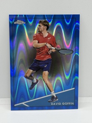 2021 Topps Chrome Sapphire Edition Blue Raywave /99 David Goffin #26 Rookie RC