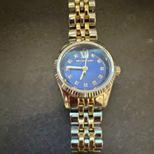 Michael Kors Damen Armbanduhr MK-4865 Quarz Edelstahl blaues Zifferblatt 50 …