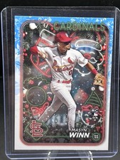2024 Topps Holiday LIGHTS VARIATION Masyn Winn ROOKIE #H94 - St. Louis Cardinals