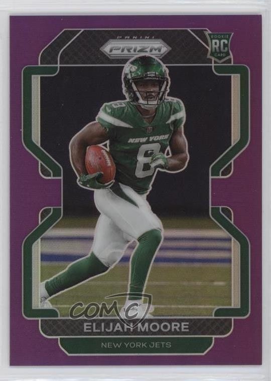 2021 Panini Prizm Rookie Purple Prizm 54/125 Elijah Moore #346 0q84