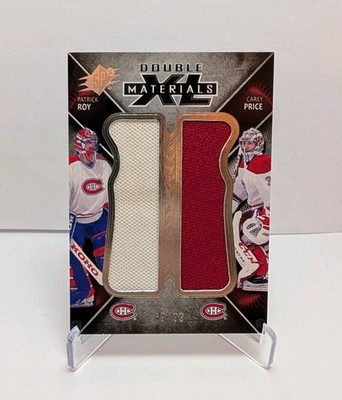 2018-19 SPx Double XL Duos Materials Tier 2 59/99 Patrick Roy Carey Price HOF